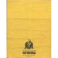 Very Rare Flyer/Ticket order form for the Atlanta International Pop Festival for July 4th and 5th…