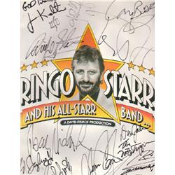 Program of Ringo Starr and his All Star Band from 1989,his first tour, signed by Ringo Starr,Jim …