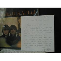 Beatles signed 1965 U.S. Tour Book by all 4 Beatles.These signatures were obtained by Steve Levit…