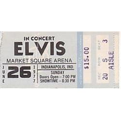 On June 26th,1977 Elvis Presley performed his last concert in Indianapolis,Indiana at Market Squa…