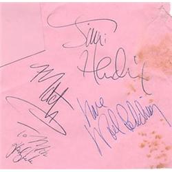 Set of autographs by the Jimi Hendrix Experience signed by Jimi and Mitch(who wrote To Mik,Good L…