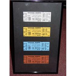 A set of four unused tickets for The Beatles performance at Suffolk Downs in Boston.  The tickets…