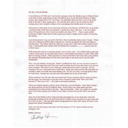 THIS IS A FANTASTIC, NOT TO MENTION ULTRA RARE SIGNED BEATLES ITEM.   IT IS A LIST SHEET FOR THE …