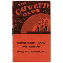 Beatles 1963 Cavern Club Card. 1963 Cavern Club membership card. 12 page membership card with own…