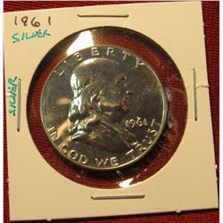 22.1961 P Proof Franklin Half