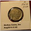 Image 1 : 42. 1915 D Buffalo Nickel. VG-8. Rare Date. Red Book value $32.00.