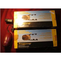 51. X-Acto Electric Pencil Sharpener, runs excellent; & a pair of Strap on Towing Mirrors, which ext