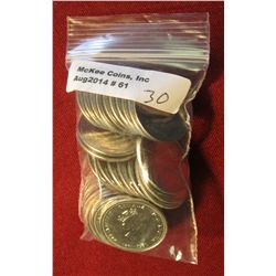 61. (30) 1867-1992 Saskatchewan, Canada Commemorative Quarters. Gem BU .