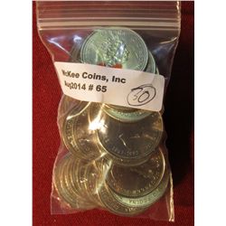 65. (30) 1867-1992 Nova Scotia, Canada Commemorative Quarters. Gem BU .