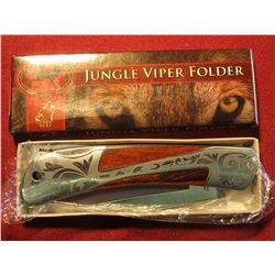68. 2009 Jungle Viper Folder Timber Wolf Pocket Knife. New in box.