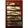 Image 1 : 69. (4) 2009 Jungle Viper Folder Timber Wolf Pocket Knives. New in boxes.