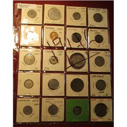 85. (20) Various Foreign Coins from countries such as France, Panama, Italy, Greece, Cuba  & etc. In