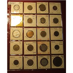 89. (20) Various Foreign Coins from countries such as Italy, Panama, Brazil, France, Israel & etc. I