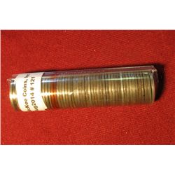 121.  Roll Of (50) 1943 World War II U.S. Steel Cents.