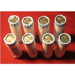 133. (8) Original Gem BU  Bank-wrapped Rolls of Jefferson Nickels, includes some of the Westward Jou