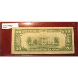 135. Series 1934A $20 Federal Reserve Note. Bank of San Francisco, California. Julian & Morgenthau S