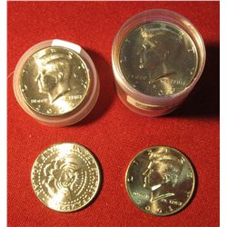 141. 2005 D Original Gem BU  Roll Of Kennedy Half Dollars In A Plastic Tube. (20 Pcs.).