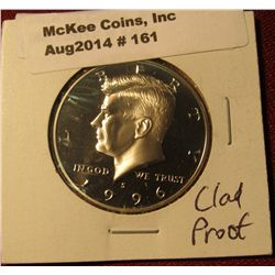 161. 1996 S Kennedy Half Dollar. Cameo Frosted Proof 65.