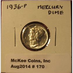 170. 1936 P Mercury Dime. Choice BU .