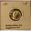 Image 1 : 172. 1937 P Mercury Dime. Gem MS 65.