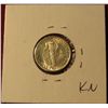 Image 2 : 173. 1937 S Mercury Dime. Gem MS 65.
