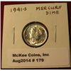 Image 1 : 179. 1941 S Mercury Dime. BU . Full SB.