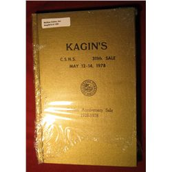 180. Hardbound Presentation Issue "Kagin's C.S.N.S. 311th Sale May 12-14, 1978 Golden Anniversary Sa