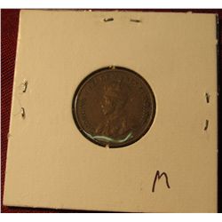 186. 1924 Canada Cent. VF. Keydate.