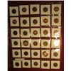 Image 2 : 215. Plastic Stock page containing (30) Lincoln Cents in 1 1/2" x 1 1/2" holders. Includes some Proo