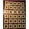 Image 1 : 216. Plastic Stock page containing (30) Lincoln Cents in 1 1/2" x 1 1/2" holders. Includes some Proo