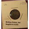 Image 1 : 233. 1889 Canada Five Cent Silver. VG.