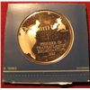 Image 2 : 316. "50th Anniversary First Transatlantic Broadcast" Proof Bronze Medal. 1 1/2" diameter. In origin