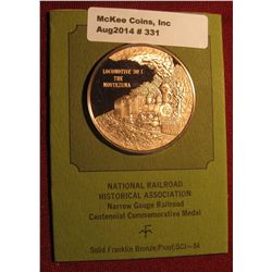 331. "1872-1972 Centennial First Narrow Gauge Railroad Opened Between Denver & Pueblo, Colorado" Pro