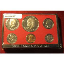 353. 1974 S U.S. Cameo Frosted Proof Set. In original box as issued.