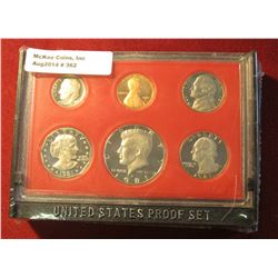 362. 1981 S U.S. Cameo Frosted Proof Set. In original box as issued.
