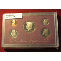 374. 1989 S U.S. Cameo Frosted Proof Set. In original box as issued.