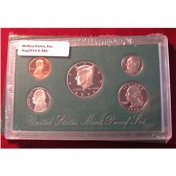 380. 1995 S U.S. Cameo Frosted Proof Set. In original box as issued.