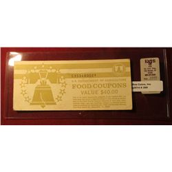 389. Rare Series 1994B U.S. Department of Agriculture Food Coupon Booklet Value $40.00. All coupons 