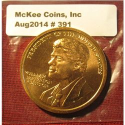 391. 1993 Bill Clinton Presidential Inaugural Medal. Gem BU . 34mm. Minted at the U.S. Mint.