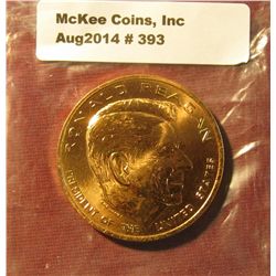 393. 1981 Ronald Reagan Presidential Inaugural Medal. Gem BU . 34mm. Minted at the U.S. Mint.