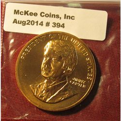 394. 1977 Jimmy Carter Presidential Inaugural Medal. Gem BU . 34mm. Minted at the U.S. Mint.