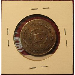 431. 1863 Civil War Token. "Gustavus Lindmueller". Choice BU .