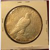 Image 2 : 446. 1934 P U.S. Peace Silver Dollar. Unc. Light toning. Better date.