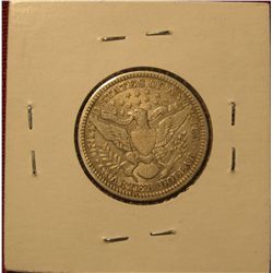 447. 1915 P Barber Quarter. VF.