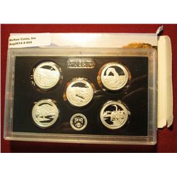 654. 2014 S "America the Beautiful" Silver Quarters Proof Set in Box of Issue.