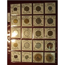 655. (20) Transportation, Casino, Parking, Tax, & other tokens. Including wood tokens.