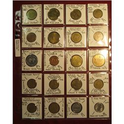 656. (20) Various tokens including "House on the Rock", Good Luck, "Knott's Berry Farm", Track Token