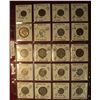 Image 1 : 663. (20) World Coins in a plastic page. All identified and in 2" x 2" holders, includes Australia, 
