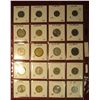 Image 2 : 664. (20) World Coins in a plastic page. All identified and in 2" x 2" holders, includes Bermuda, Bo