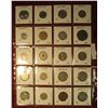 Image 2 : 665. (20) World Coins in a plastic page. All identified and in 2" x 2" holders, includes Colombia, C
